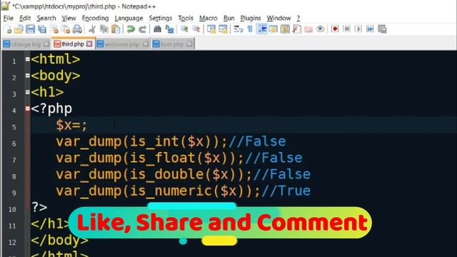 PHP Tutorial #6: Numbers in PHP with Example Program смотреть онлайн