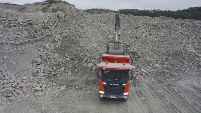 Карьерные самосвалы Scania. Продуктовый ролик