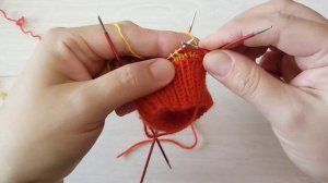 Ленивый жаккард для кругового вязания. Узор для носков.