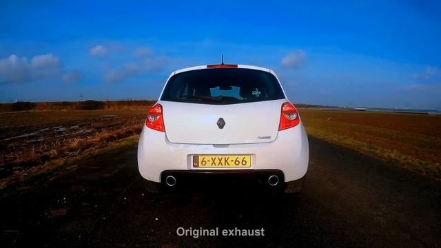 Clio 3 RS 200 - Stock exhaust vs Scorpion non res catback смотреть онлайн