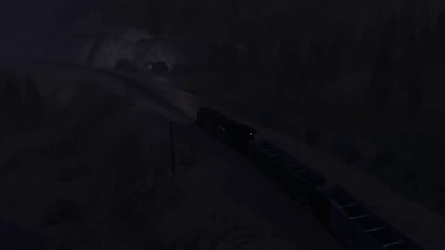 Dash 9 on Tennessee Pass in a thunder stormy night. смотреть онлайн
