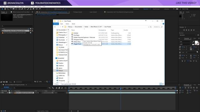 How to IMPORT a PRESET in Adobe After Effects - EASY смотреть онлайн