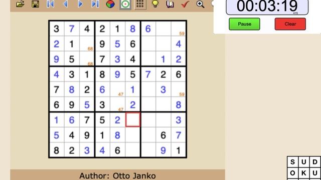 sudokuguy's solving session - Puzzles from Puzzlemix.com смотреть онлайн