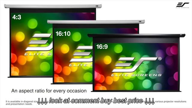 Elite Screens Spectrum Series Motorized Projection Screen смотреть онлайн