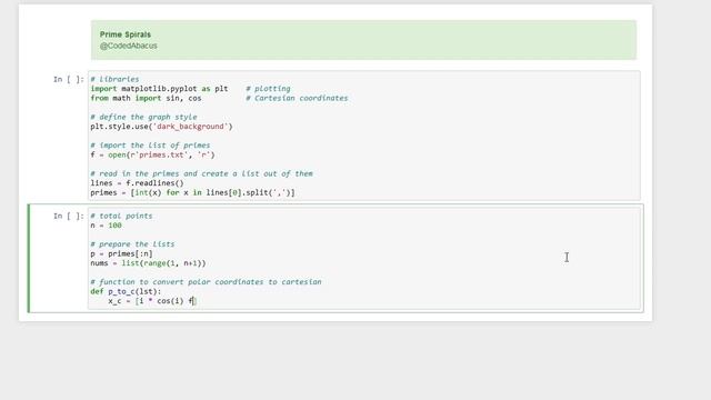 Number Spirals: Two cool patterns implemented in python смотреть онлайн