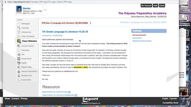 Report Card Access & ParentVue Virtual Tour смотреть онлайн