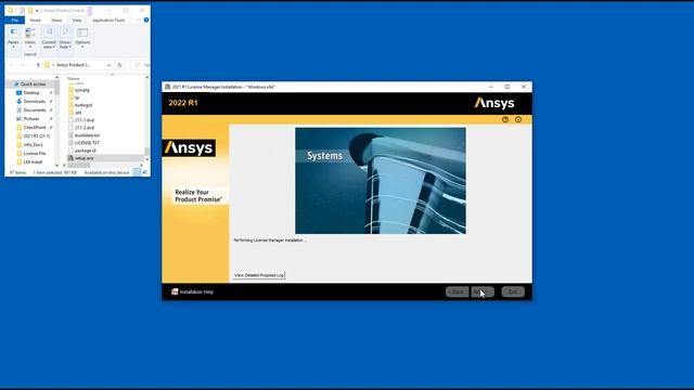 Installing ANSYS License Manager 2022 on Windows Platforms смотреть онлайн