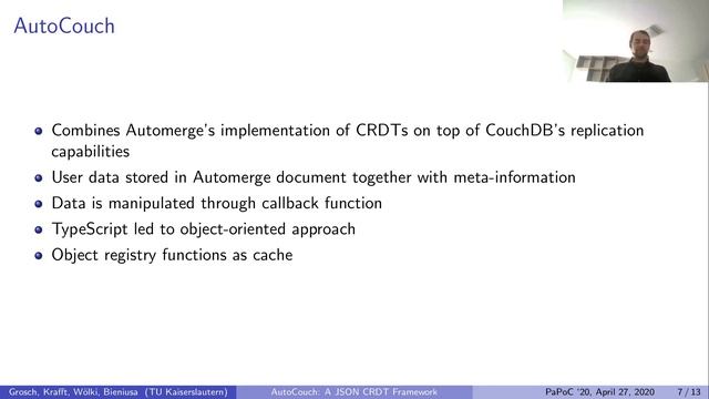 AutoCouch: A JSON CRDT Framework — Pascal Grosch смотреть онлайн
