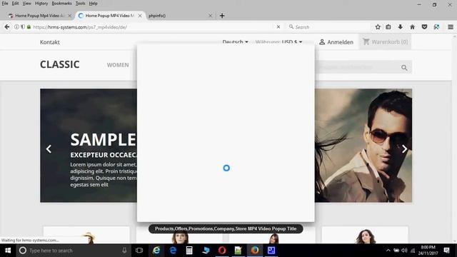 PrestaShop Popup MP4 Video Advertisement смотреть онлайн