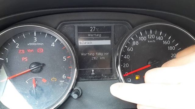 Reset Service Inspektion Löschen сброс сервиса Nissan Qashqai +2 2010, 2011,2012