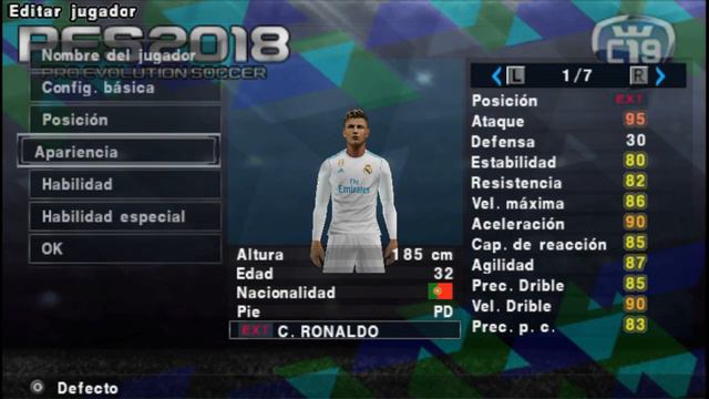 PES 2018 VERSIÓN 4 CHELITO 19 PPSSPP EMULADOR PSP PARA ANDROID