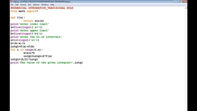 TRAPEZOIDAL RULE смотреть онлайн