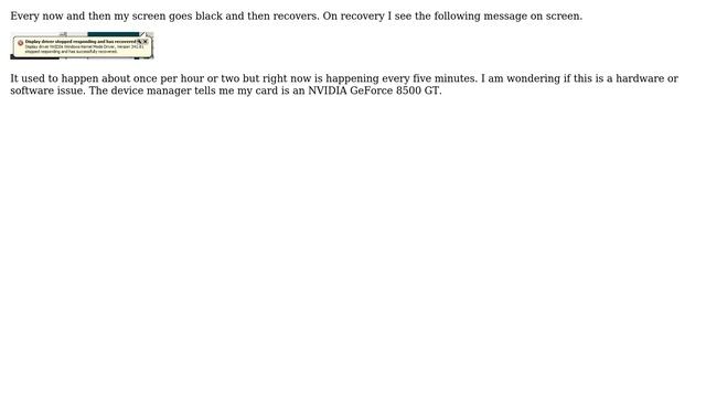 NVIDIA driver stops responding смотреть онлайн