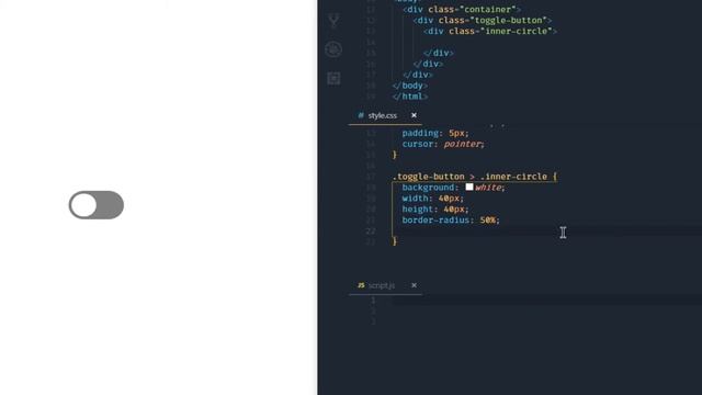 Create Toggle Switch in 4 Minutes by Using HTML, CSS and ECMAScript/JavaScript смотреть онлайн