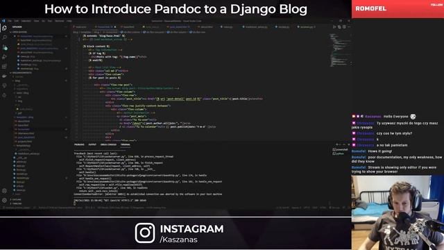 How To Use Pandoc With Django - Tutorial - Live Coding смотреть онлайн