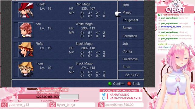 ENVtuber Hanayome Kamakiri plays Final Fantasy III! (DS Remake) (PART 3) смотреть онлайн
