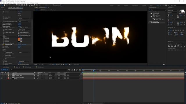 After Effects Burn Effect Tutorial L 불타는 이펙트
