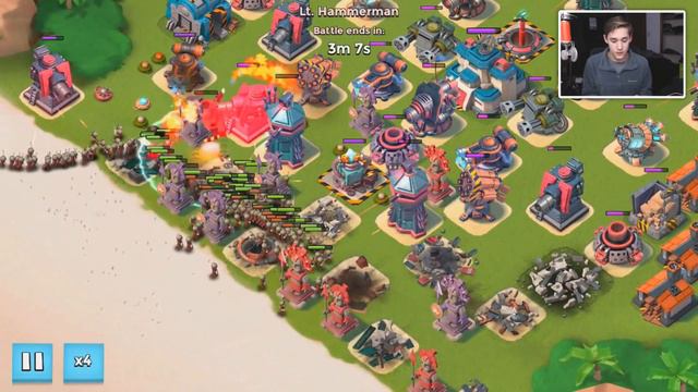 Boom Beach Hitting the General Rank for the First Time! Leaderboard Push! смотреть онлайн