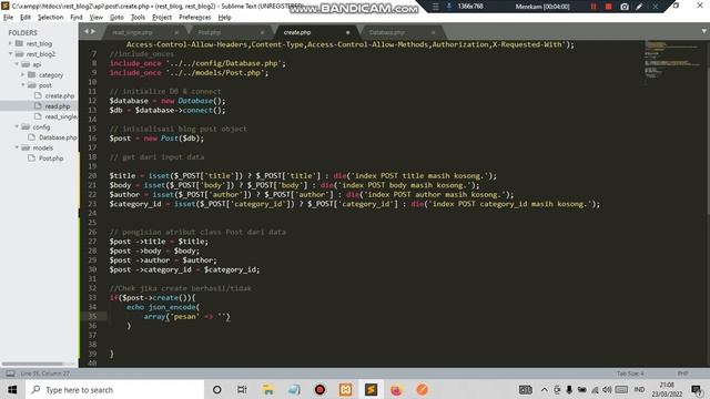 Fitur Create #12 REST Server API dengan PHP mp4 смотреть онлайн