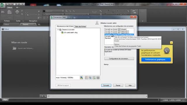 Comment convertir fichier autocad (DWG) à plusieurs versions смотреть онлайн