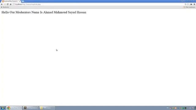 تعلم PHP  باللغة العربية - " String Functions Implode"- حلقة 47 смотреть онлайн