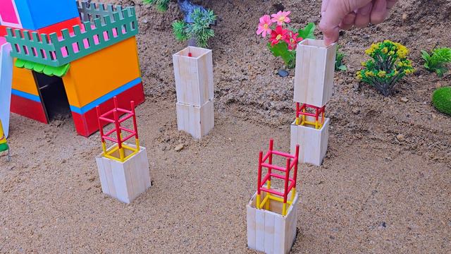 Diy Tractor Making Mini Construction Building | Concrete Mixer Working Videos | @SunFarming