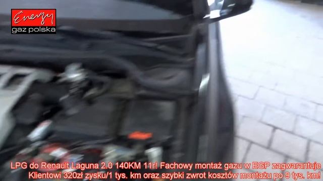 Montaż LPG Renault Laguna z 2.0 140KM 2011r w Energy Gaz Polska na gaz BRC SQ 32 OBD смотреть онлайн