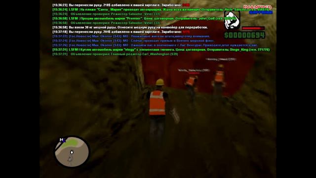 (Diamond RP Sapphire) #2 Шахта смотреть онлайн