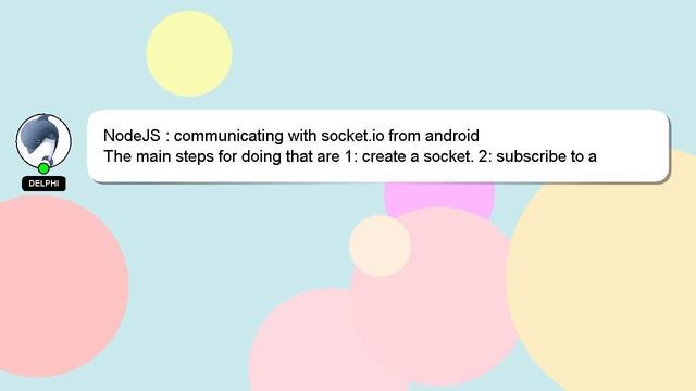NodeJS : communicating with socket.io from android смотреть онлайн