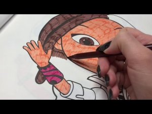 Раскрашиваем Варю из мультфильма Сказочный патруль мультик раскраска