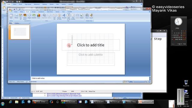 Embed an Excel Worksheet Into PowerPoint or Word 2007 Step By Step Tutorial смотреть онлайн