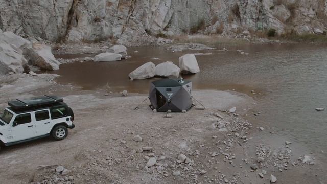 Wild Land New 5-sided Hub Ice Shelter Sauna Tent смотреть онлайн