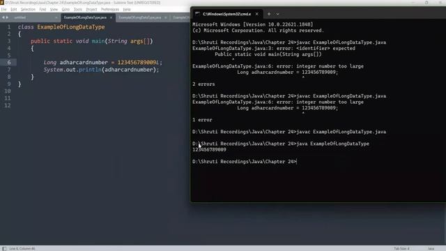 Chapter 24: What is LONG Data type in Java ? | Learn using easiest method | #Learn Java смотреть онлайн