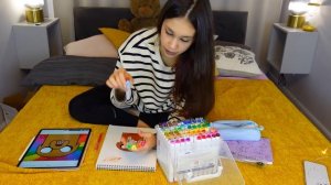 УРА? Летние КАНИКУЛЫ? Новыми МАРКЕРАМИ РИСУЮ в СКЕТЧБУКЕ и по КЛЕТКАМ ?