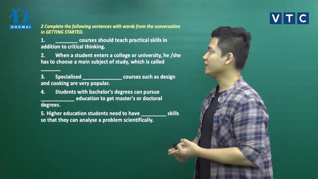 Lớp 11 | Tiếng Anh | Unit 7. Further education | Lớp học không khoảng cách | HOCMAI-VTC смотреть онлайн