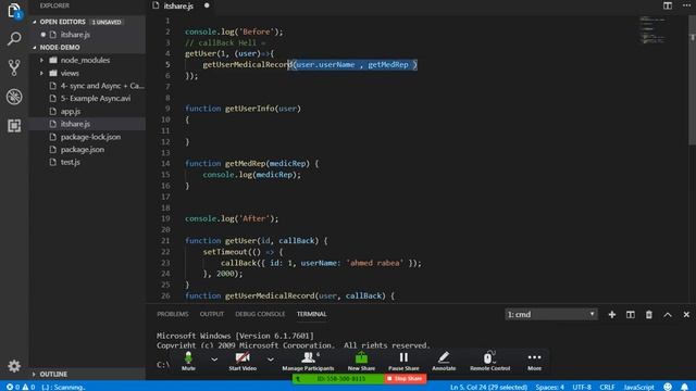 39 Solve the problem of callback hell Named function смотреть онлайн