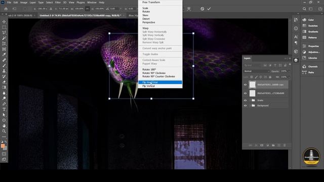Monster Snake Photoshop Manipulation Tutorial || Photoshop Manipulation || Photoshop Tutorial 2023 смотреть онлайн