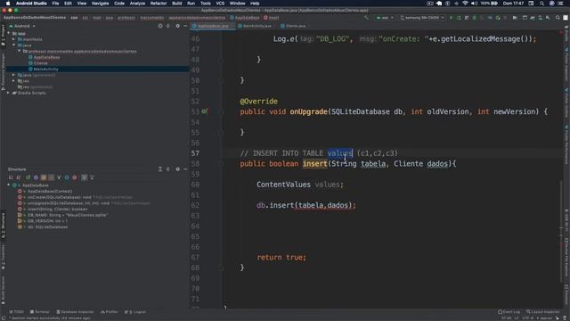 App Android com SQLite comandos básicos SQL Insert смотреть онлайн