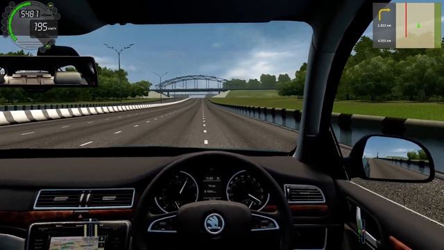 Mrs. SKODA SUPERB 2014 - MAX SPEED /// City car driving смотреть онлайн