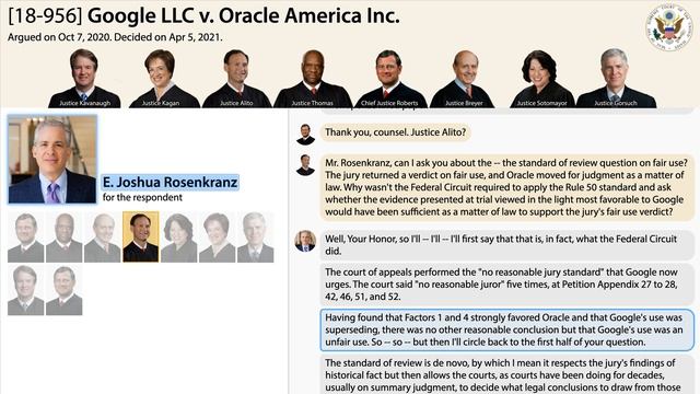 Oral Argument: Google LLC v. Oracle America Inc. смотреть онлайн