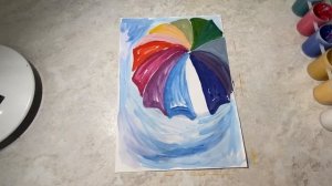 Под дождём. Уроки рисования для детей и взрослых. Правополушарное рисование. Простой рисунок гуашью