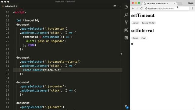 ¿Qué es setInterval y setTimeout? ¿Cuando se usan? смотреть онлайн