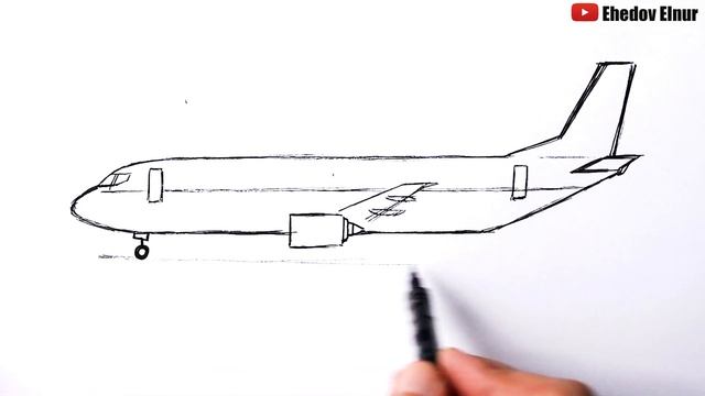 Как нарисовать Самолет | Уроки Рисования