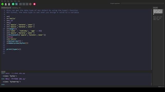 Python Basics 6 # type() function смотреть онлайн