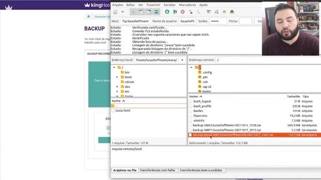 Restauração de Backup de Site e Banco de Dados na KingHost | KingHost смотреть онлайн