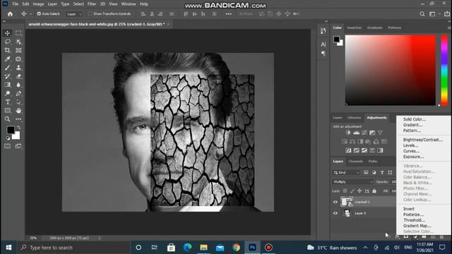 How to do Crack Effect In Photoshop | 1-Minute Cracked Effect | Photoshop 1 Minute tutorial смотреть онлайн