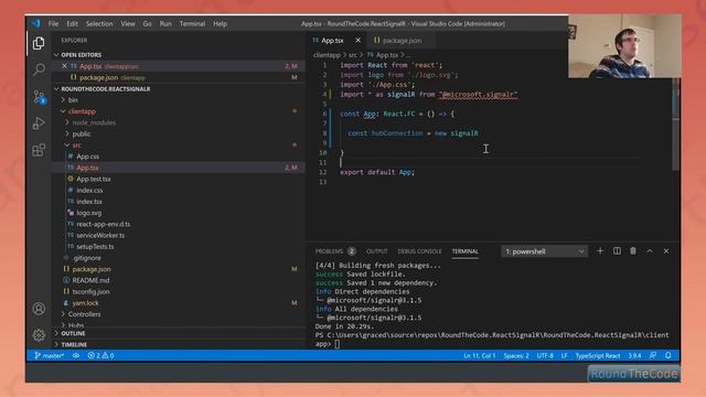 Using SignalR in ASP.NET Core & React to Send Messages смотреть онлайн