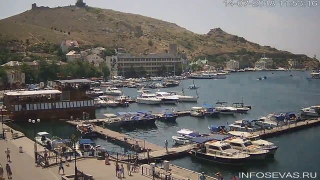 Балаклава, набережная Назукина.14 июля 2018 года смотреть онлайн