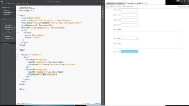 125 bootstrap form inputs смотреть онлайн