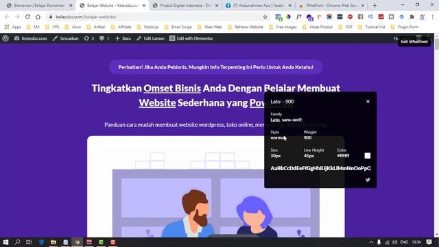 Belajar Font Elementor Update 2020 | Bisa Di Wordpress V 5.5